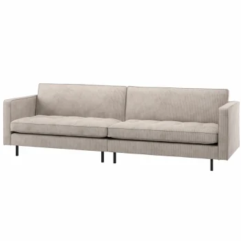 New WOOOD Rodeo Classic 3-zits Bank Ribstof Ecru