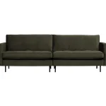 Outlet WOOOD Rodeo Classic 3-zits Bank Velvet Donkergroen