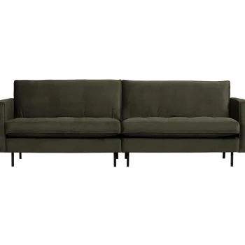 Outlet WOOOD Rodeo Classic 3-zits Bank Velvet Donkergroen