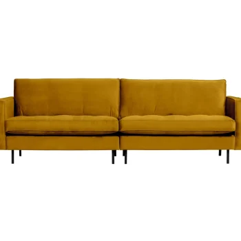 Best WOOOD Rodeo Classic 3-zits Bank Velvet Oker