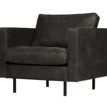 New WOOOD Rodeo Classic Fauteuil Ecoleer Zwart