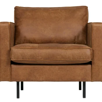 Best WOOOD Rodeo Classic Fauteuil Ecoleer Cognac