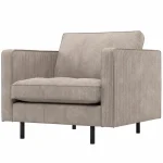 New WOOOD Rodeo Classic Fauteuil Ribstof Donkerzand