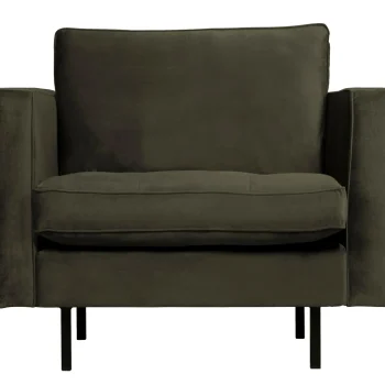 New WOOOD Rodeo Classic Fauteuil Velvet Donkergroen