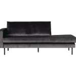 Fashion WOOOD Rodeo Daybed Links Velvet Antraciet