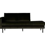 New WOOOD Rodeo Daybed Links Velvet Donkergroen