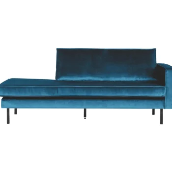 New WOOOD Rodeo Daybed Rechts Velvet Blauw