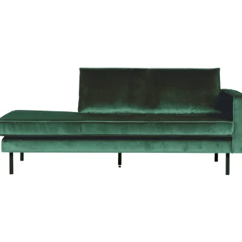 Fashion WOOOD Rodeo Daybed Rechts Velvet Bosgroen