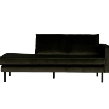 Fashion WOOOD Rodeo Daybed Rechts Velvet Donkergroen