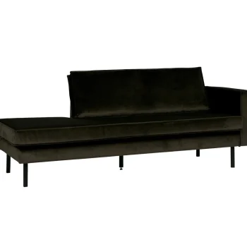 Fashion WOOOD Rodeo Daybed Rechts Velvet Donkergroen