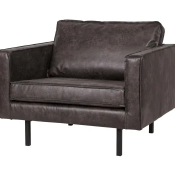 Clearance WOOOD Rodeo Fauteuil Ecoleer Zwart