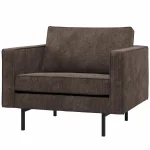 New WOOOD Rodeo Fauteuil Ribstof Bruin