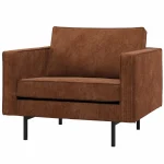 New WOOOD Rodeo Fauteuil Ribstof Roestbruin