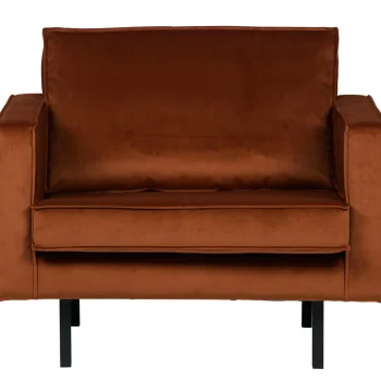 New WOOOD Rodeo Fauteuil Velvet Roest