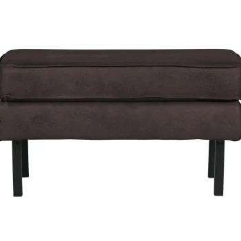 Clearance WOOOD Rodeo Hocker Op Poten Ecoleer Zwart
