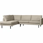 Online WOOOD Rodeo Hoekbank Links Structure Velvet Wheatfield