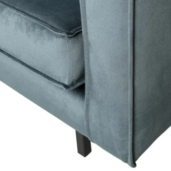 Outlet WOOOD Rodeo Hoekbank Links Velvet Groenblauw