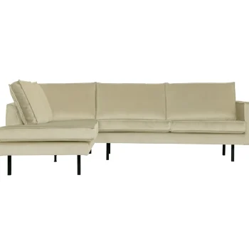 Online WOOOD Rodeo Hoekbank Links Velvet Pistache