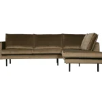 Outlet WOOOD Rodeo Hoekbank Rechts Velvet Taupe