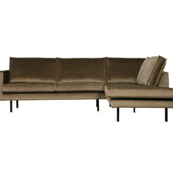 Outlet WOOOD Rodeo Hoekbank Rechts Velvet Taupe