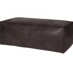 Fashion WOOOD Rodeo Poef 43x120x60 Ecoleer Zwart