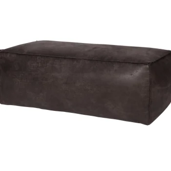 Fashion WOOOD Rodeo Poef 43x120x60 Ecoleer Zwart