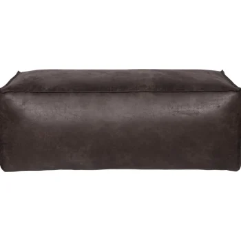 Fashion WOOOD Rodeo Poef 43x120x60 Ecoleer Zwart