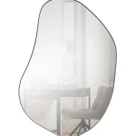 Discount WOOOD Romee Organische Spiegel Metaal Zwart 100x70 Cm