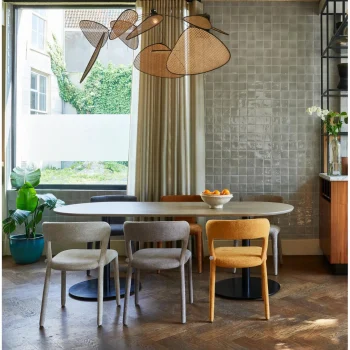 Hot WOOOD Ronde Poot Metaal Zwart