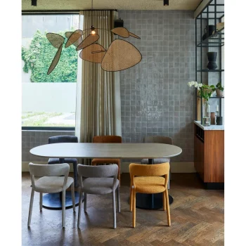 Hot WOOOD Ronde Poot Metaal Zwart