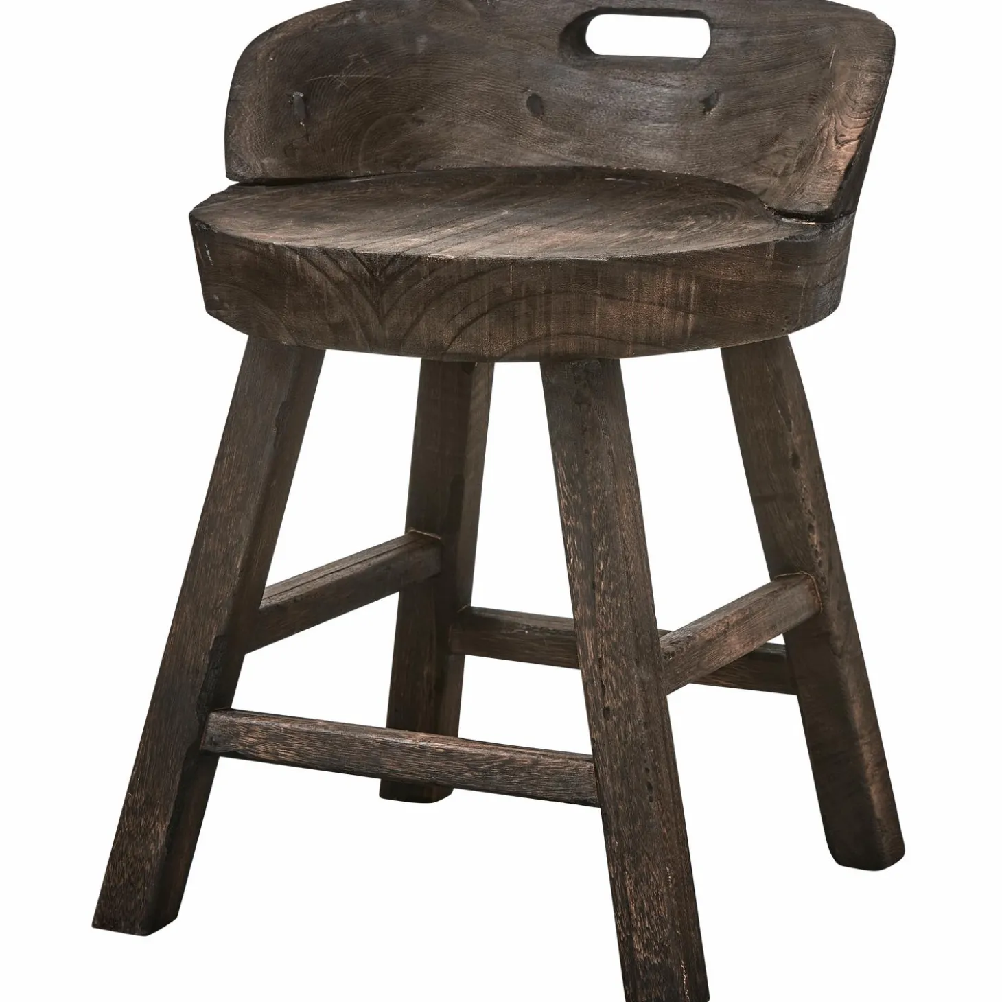 rosalie-decoratieve-krukstoel-hHQrrNxp-0.webp New WOOOD Rosalie Decoratieve Kruk/stoel Hout Donkerbruin