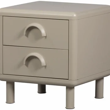 Best WOOOD Rune Ladekast/nachtkastje 2 Lades Metaal Zand