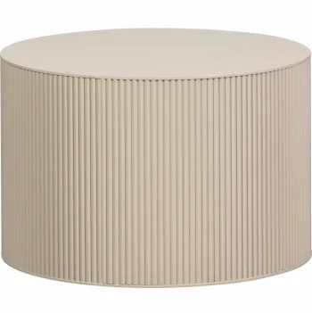 Fashion WOOOD Sanne Bijzettafel Rond Antiek Beige