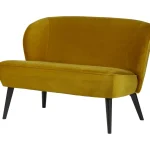 Best WOOOD Sara Bankje Velvet Oker