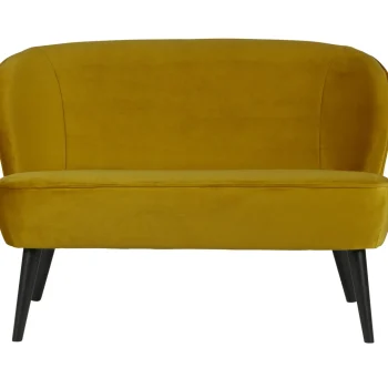 Best WOOOD Sara Bankje Velvet Oker