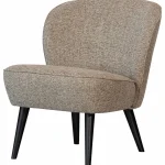 Clearance WOOOD Sara Fauteuil Geweven Stof Melange Naturel