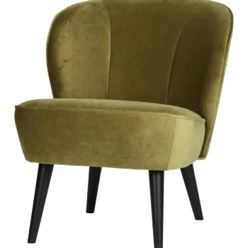 Best WOOOD Sara Fauteuil Velvet Army
