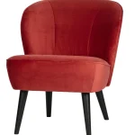 Sale WOOOD Sara Fauteuil Velvet Framboos