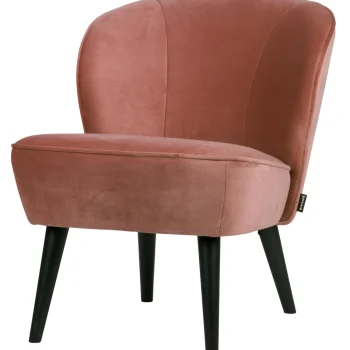 Sale WOOOD Sara Fauteuil Velvet Oud Roze
