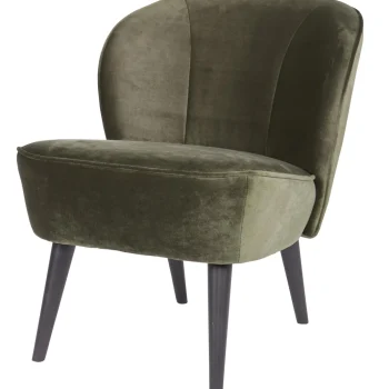 Fashion WOOOD Sara Fauteuil Velvet Warm Groen