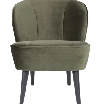 Fashion WOOOD Sara Fauteuil Velvet Warm Groen