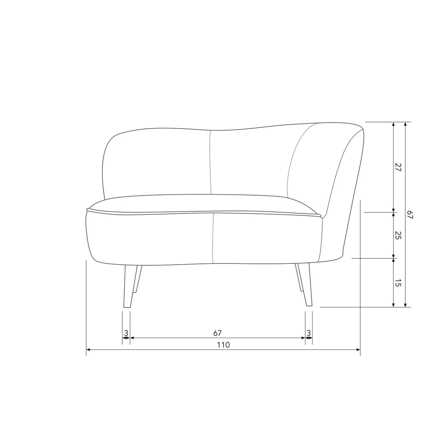sara-lounge-fauteuil-rechts-ve-KsVNXgZf-7.webp Fashion WOOOD Sara Lounge Fauteuil Rechts Velvet Oker