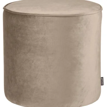Online WOOOD Sara Poef Hoog Velvet 46xø46 Khaki
