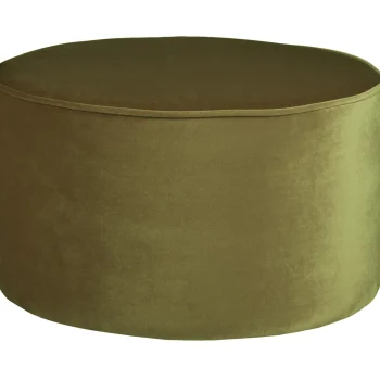 Sale WOOOD Sara Poef Laag Velvet 36xø60 Army