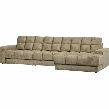 Discount WOOOD Second Date Chaise Longue Rechts Structure Velvet Wheatfield