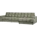 New WOOOD Second Date Chaise Longue Rechts Structure Velvet Frost