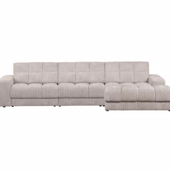Discount WOOOD Second Date Chaise Longue Rechts Ribstof Naturel