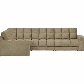 Outlet WOOOD Second Date Hoekbank Links Structure Velvet Wheatfield