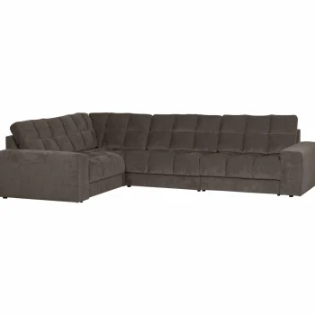 Best WOOOD Second Date Hoekbank Links Vintage Warm Grijs