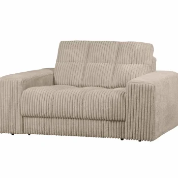 Outlet WOOOD Second Date Loveseat Ribstof Travertin